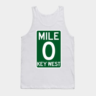 Mile 0 Key West Florida A1A Tank Top